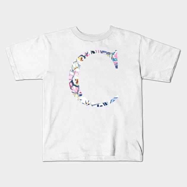 Gaudi Barcelona Mosaic Letter C Kids T-Shirt by aterkaderk